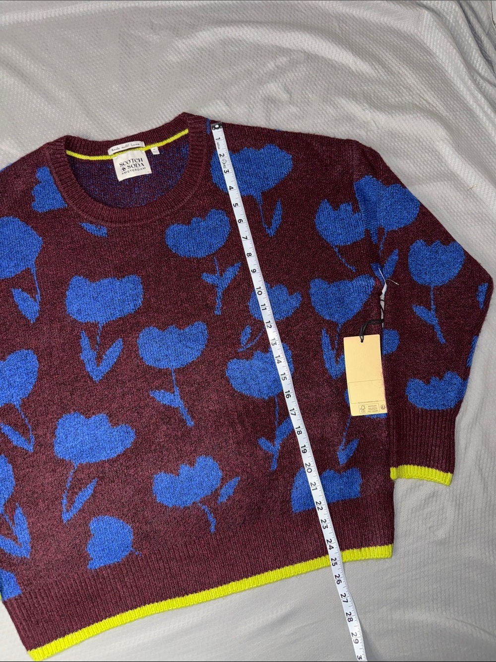 Scotch & Soda Amsterdam Tulip Crew Neck Sweater - Size Medium, NWT - Picture 4 of 12